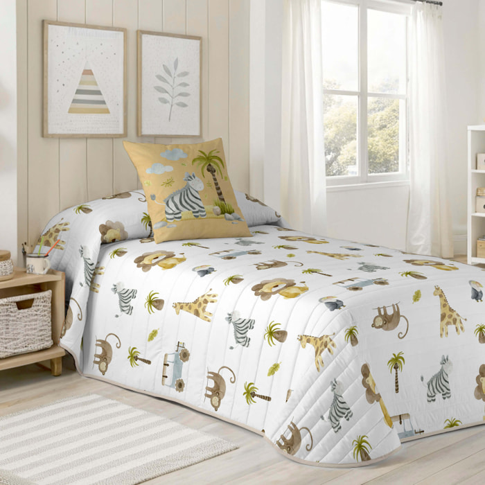 Cool Kids - Colcha Bouti Estampada - 100% Algodón - 70 gr/m² - Serengeti