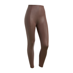 Pantaloni push up WR.UP® in similpelle con vita altissima