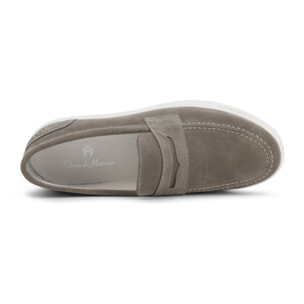 Zapatos Slip On para Hombre - Duca di Morrone Enea Suede Dove Gray