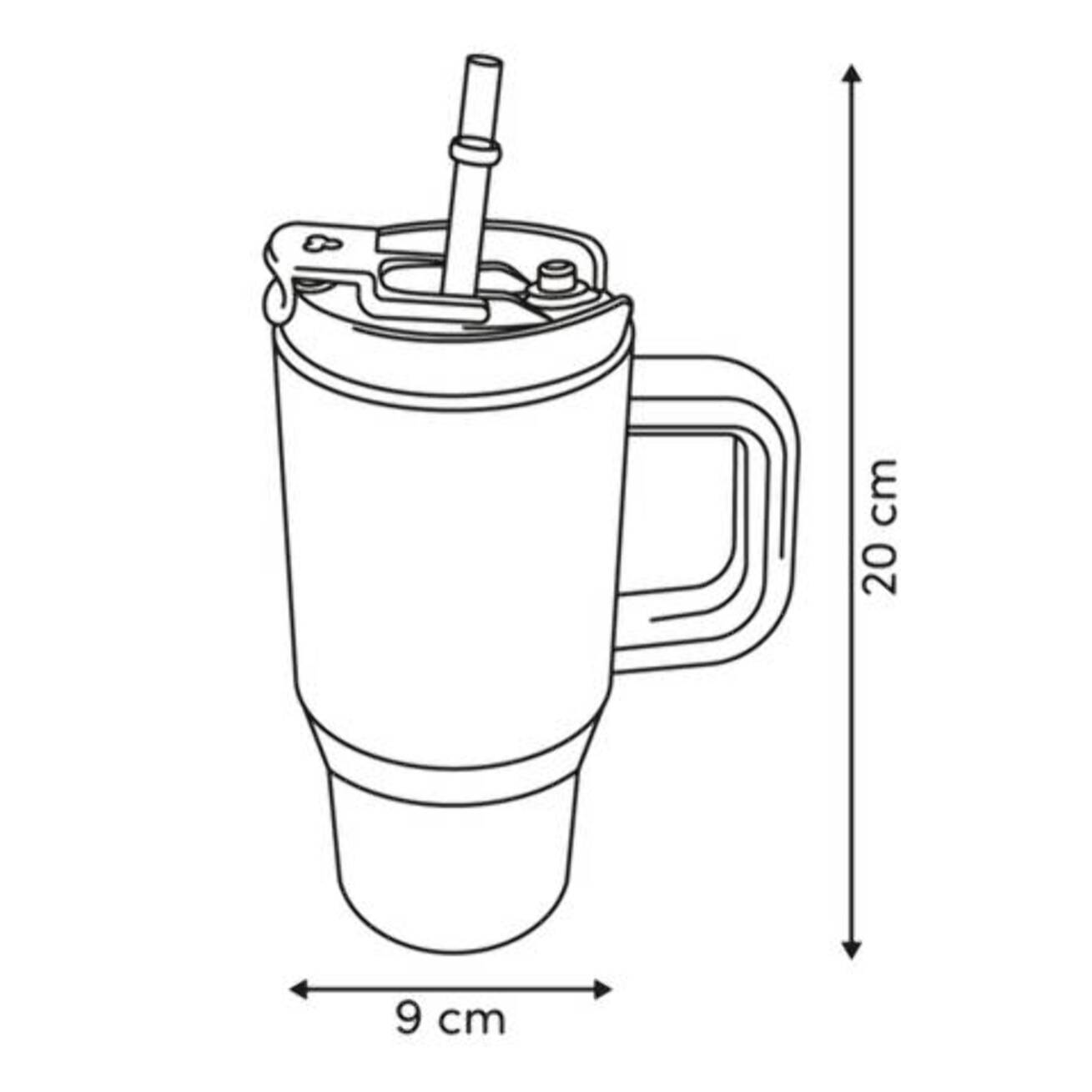 Mug isotherme en inox 0,6 L