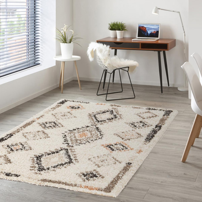 Tapis shaggy tissé motif berbère VUDO