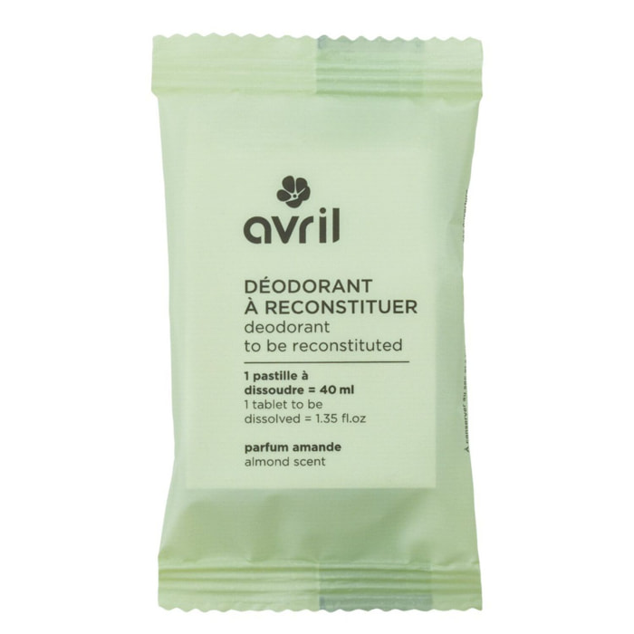 Déodorant à Reconstituer - Pastille à Dissoudre Parfum Amande