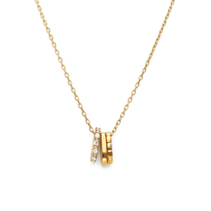 Collana Family Acciao Placcato Oro