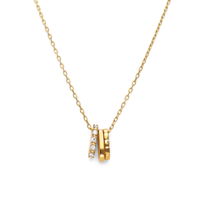 Collana Family Acciao Placcato Oro