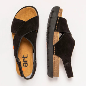 Sandalias 1710S SILK SUEDE BLACK/ RHODES color Black
