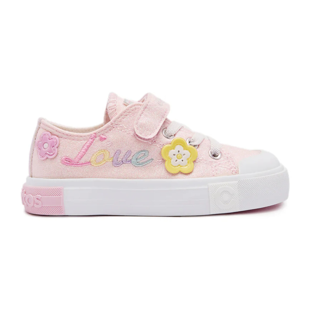 Zapatillas de Niña con Detalles de Flores