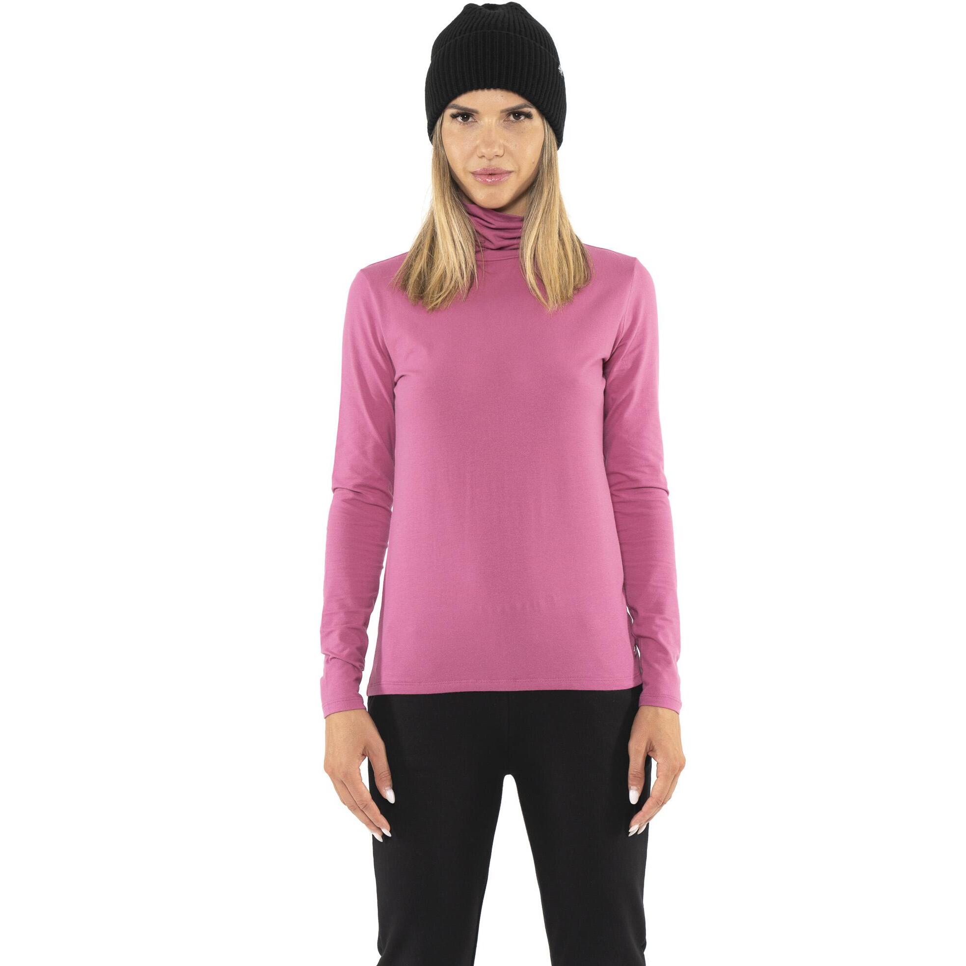 T-shirt a manica lunga dolcevita da donna 'Never Without'