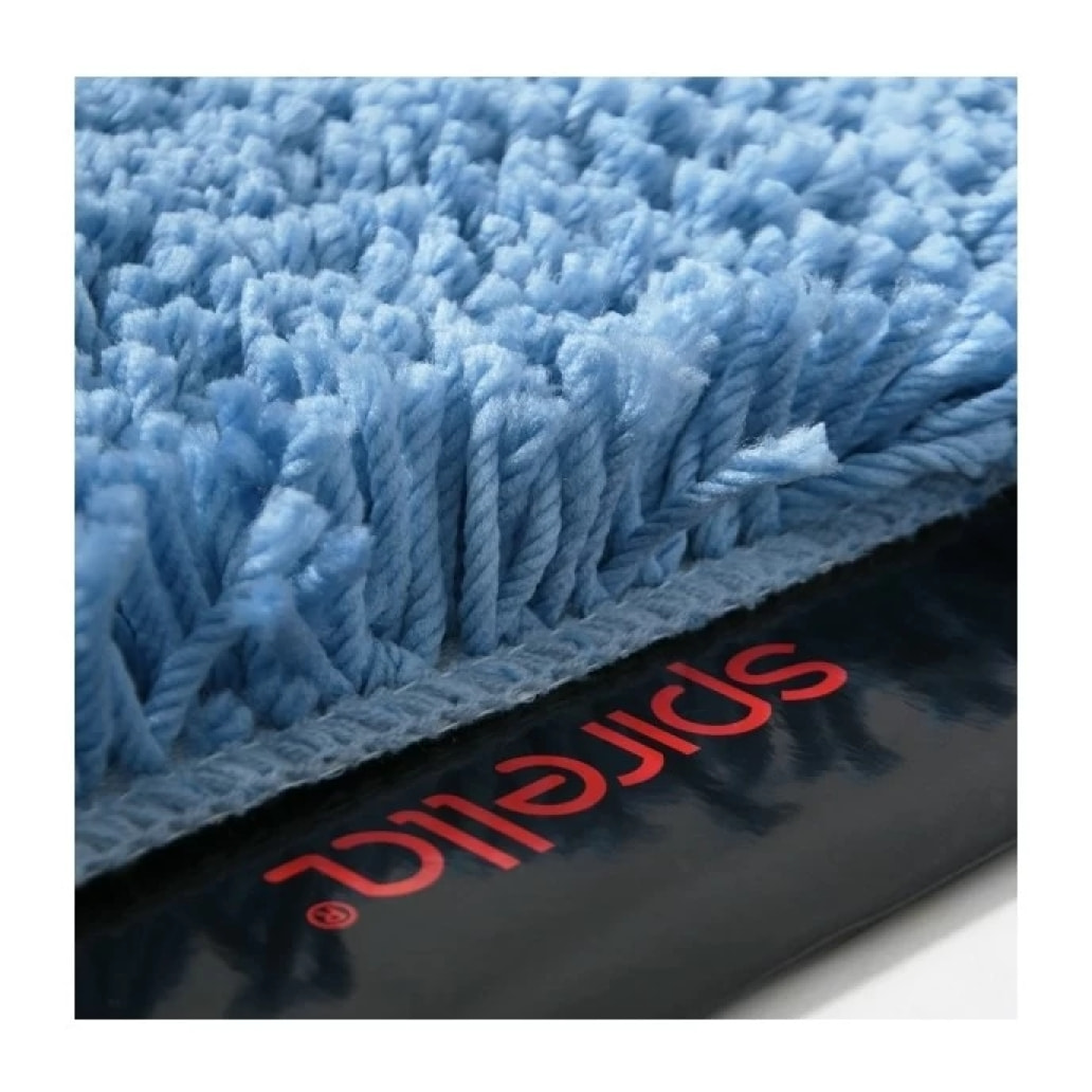 Tapis de bain rond Microfibre HIGHLAND Bleu Ciel Spirella