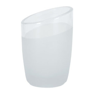 Gobelet Verre LEVEL Blanc Spirella