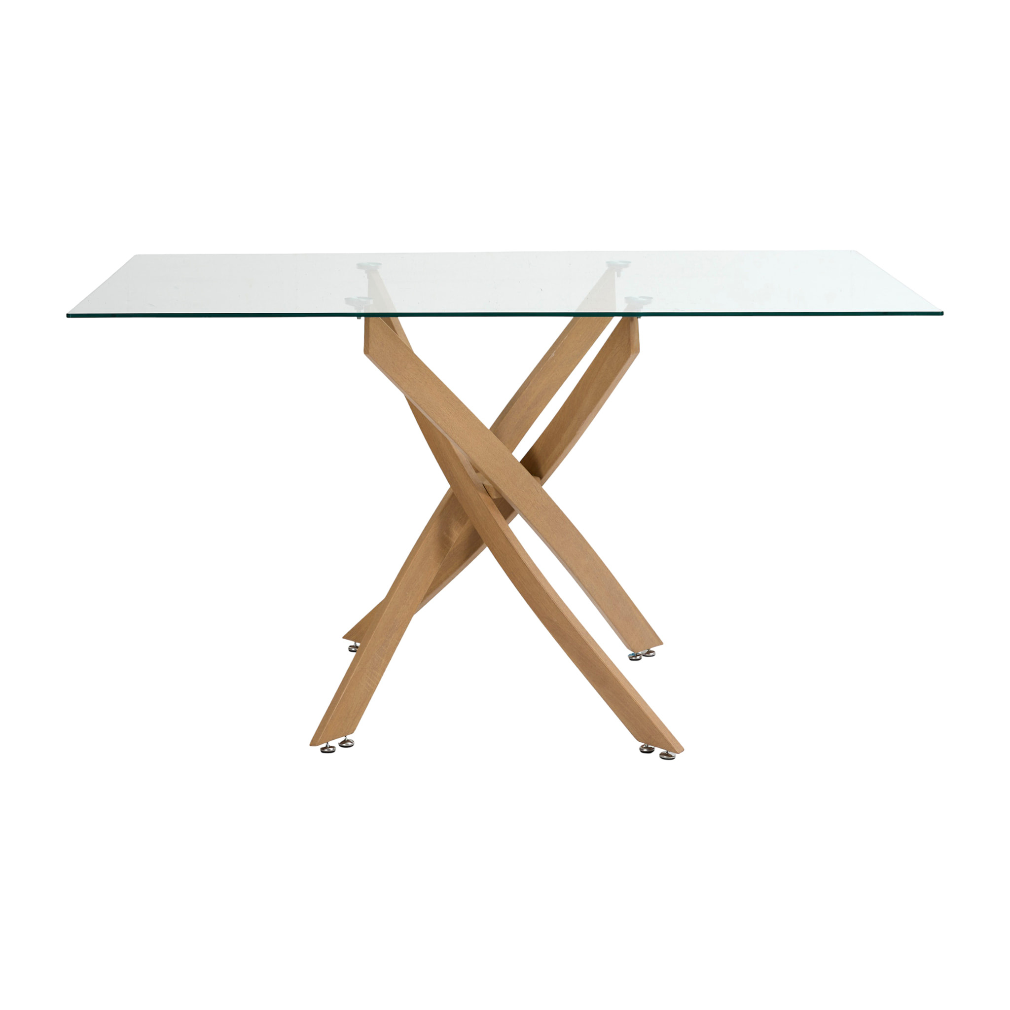 Table De Repas - HOME DECO FACTORY - Heritage - En Verre - Marron