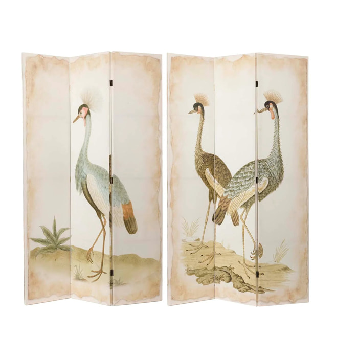 Biombo Canva Garzas 120x3x180 Cm