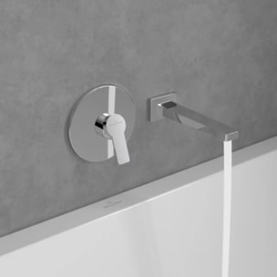 Bec de baignoire  Architectura Square montage mural Or brossé