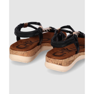 Sandalias - Negro - Tacón: 5 cm