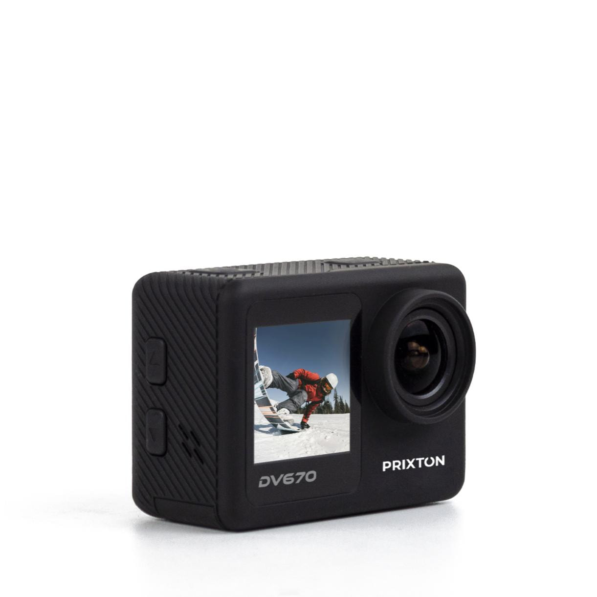 PRIXTON Cámara deportiva DV670 Dual Screen - 4K