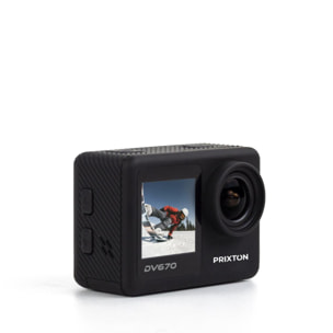 PRIXTON Cámara deportiva DV670 Dual Screen - 4K