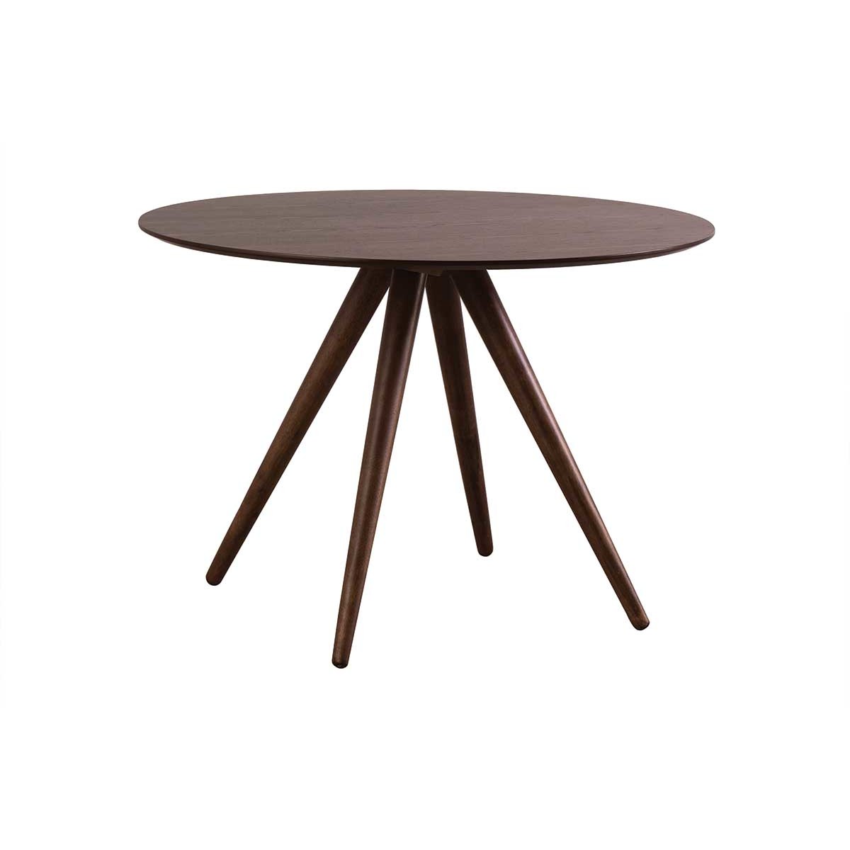 Table à manger ronde design noyer D106 cm WALFORD