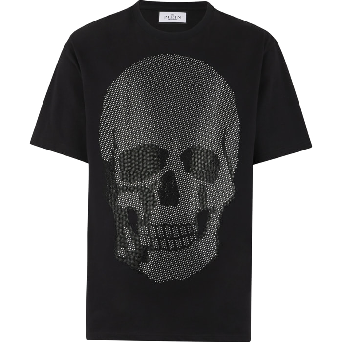 PHILIPP PLEIN Round Neck T-Shirt Skull Stones