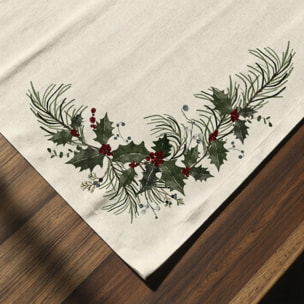 Lot de 2 sets de table anti-taches Mistletoe 1225