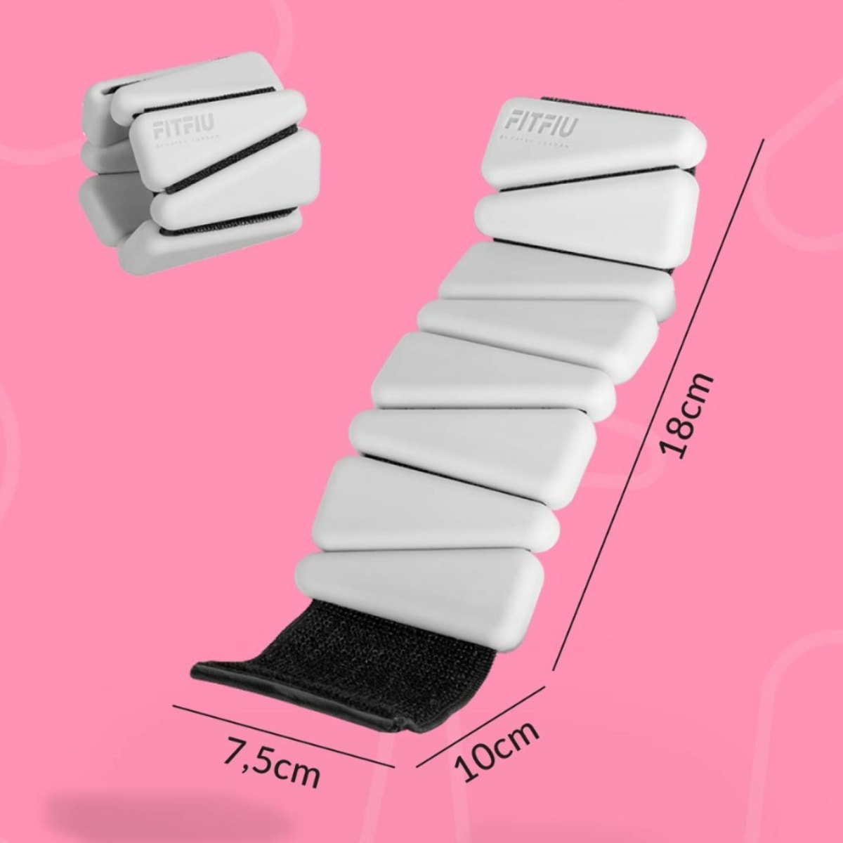 Muñequeras de pesos de 0,5kg  FITFIU by Patry Jordan