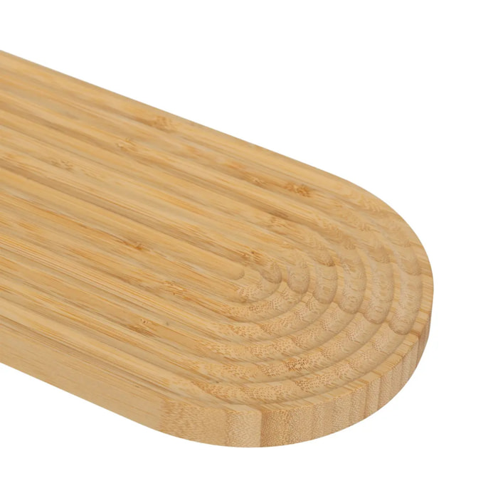 Planche à découper avec rainures en bambou 60x16cm