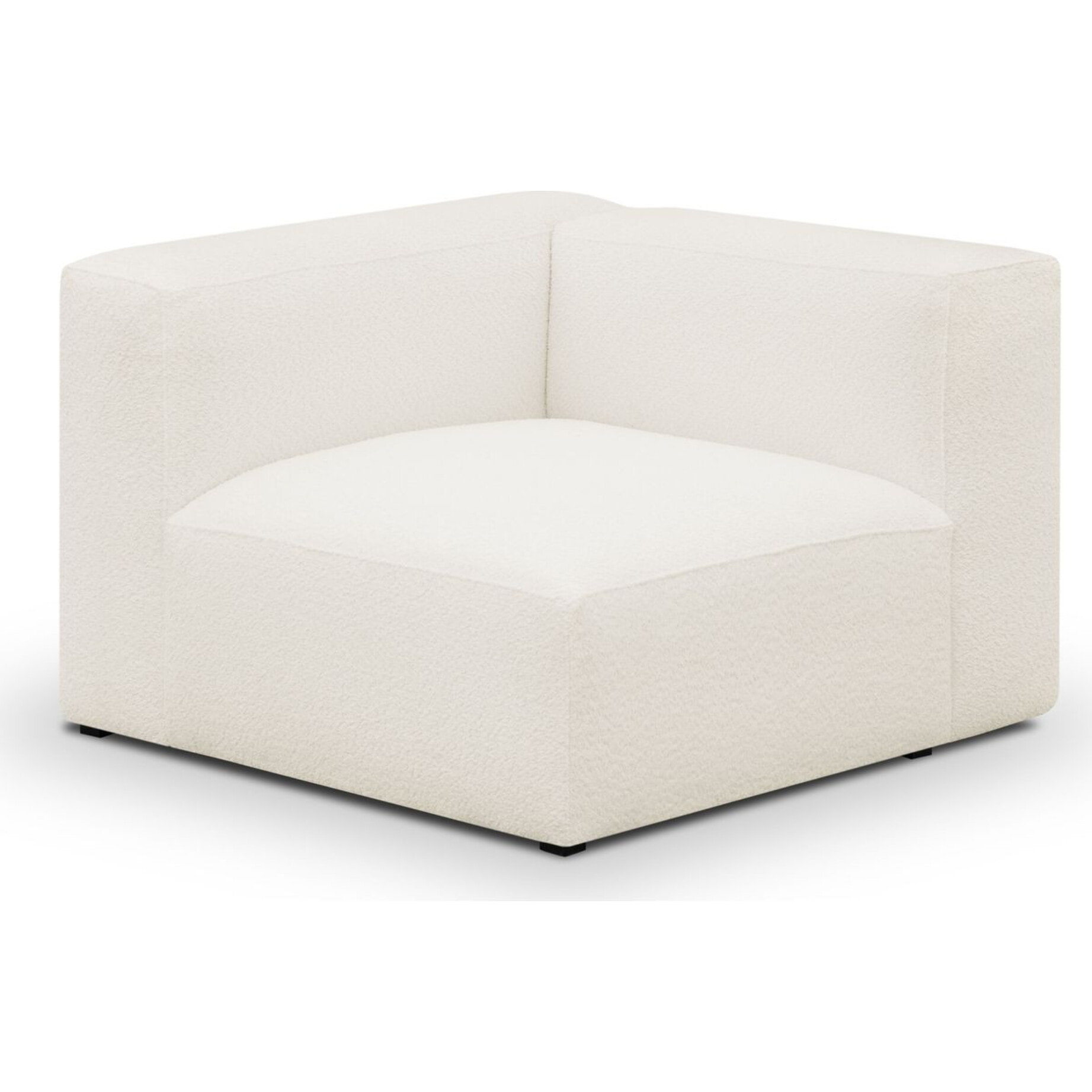 Canapé modulable 3 places en tissu bouclette - MODULO