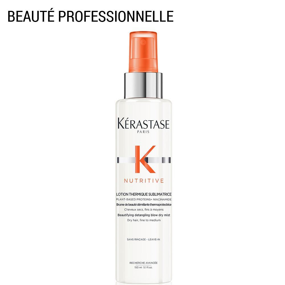 Nutritive - Brume de beauté démêlante thermoprotectrice 230° idéale pour cheveux secs fins à moyens