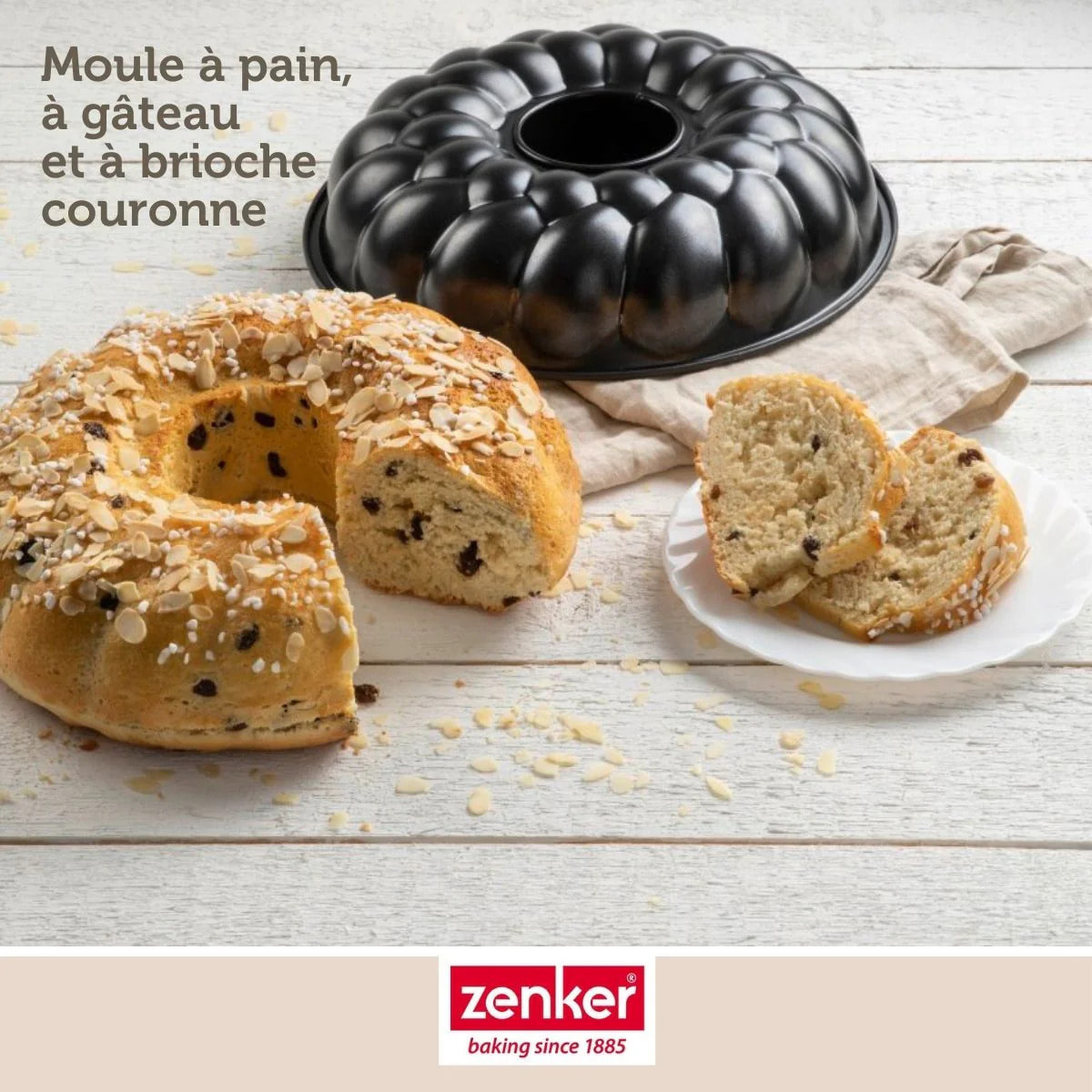 Set pâtisserie avec moule à pain à cheminée 32 cm, 2 bols à mixer, verre mesureur et spatule Zenker