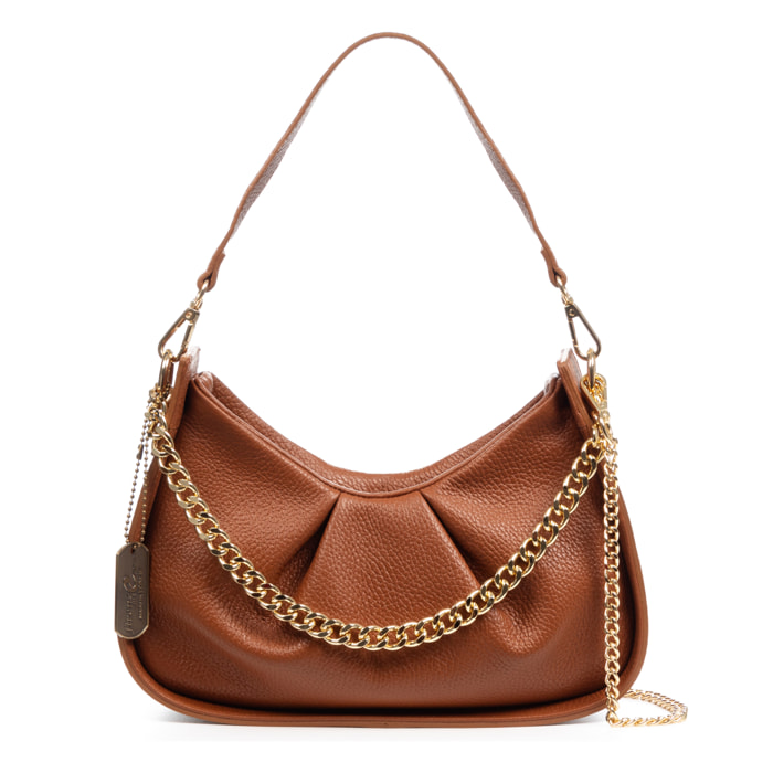 Borsa a tracolla Arnasco donna. Vera pelle Dollaro.