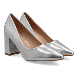 Zapato de Tacon para Mujer, Comodo, Estilo Salon, con Punta Fina