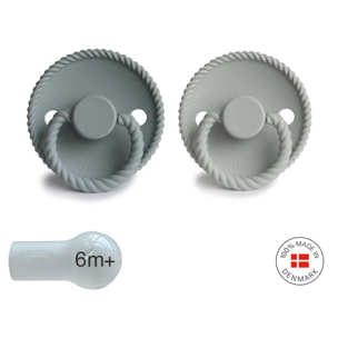 Frigg Pack 2 Chupetes Block Silicona Rope