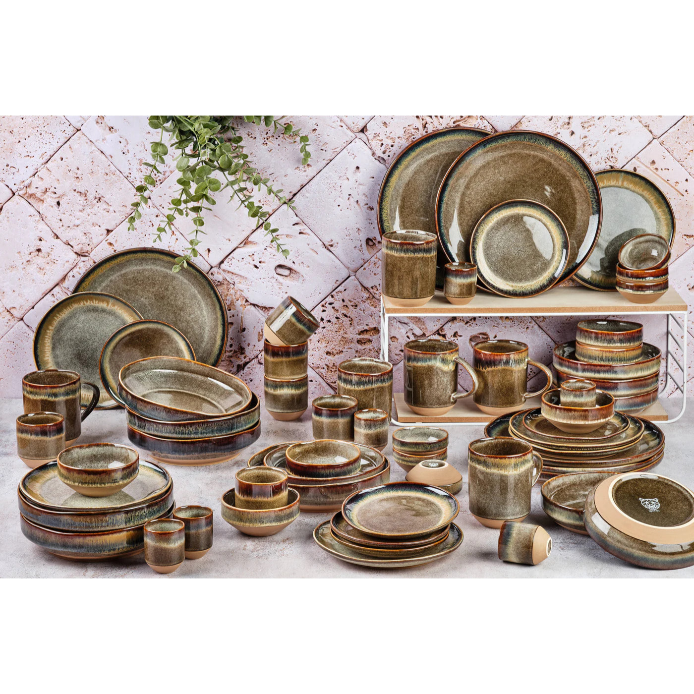 Service Complet Plus GENESIS - 60 pièces - Basalte