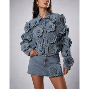 PHILIPP PLEIN Giacca in denim ROSES