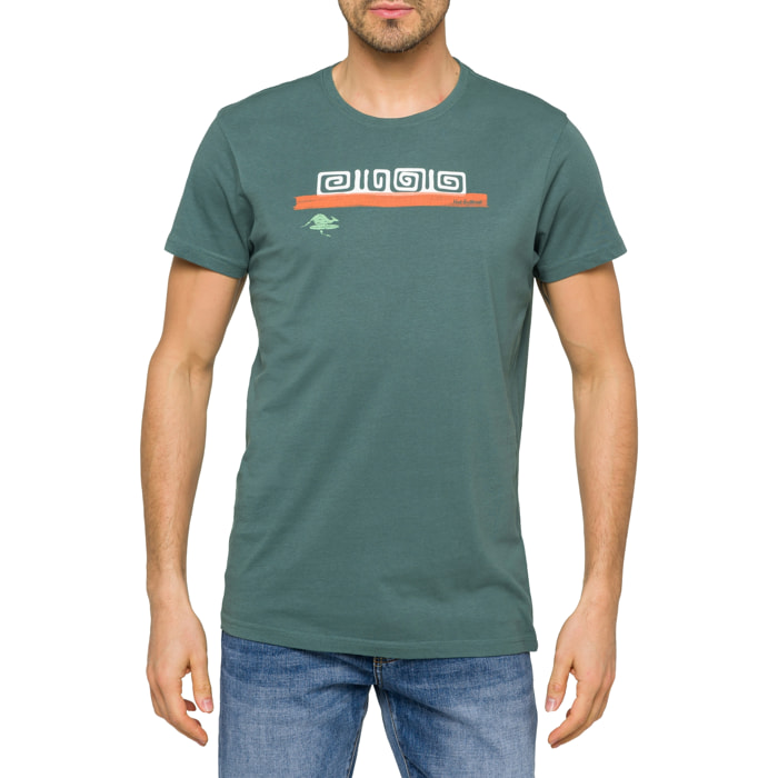 Camiseta de algodón 150 gr Hot Buttered Tikisurf Verde