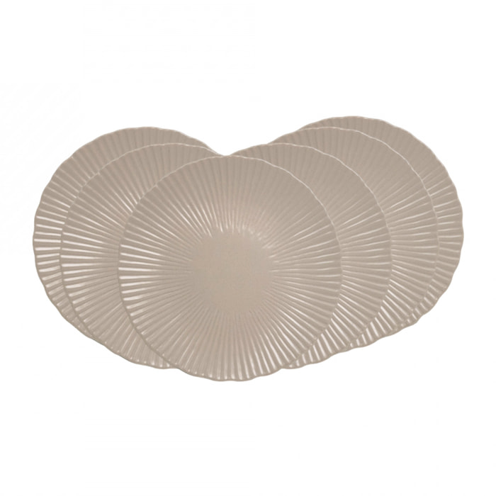 Lot de 6 assiettes à dessert, design 1, SUGAR