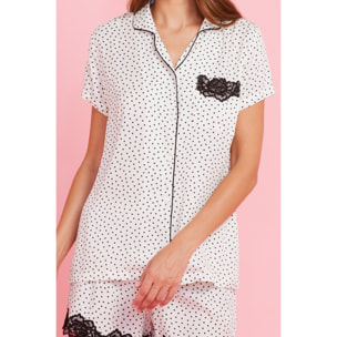 Pigiama donna viscosa lady dots Noidinotte