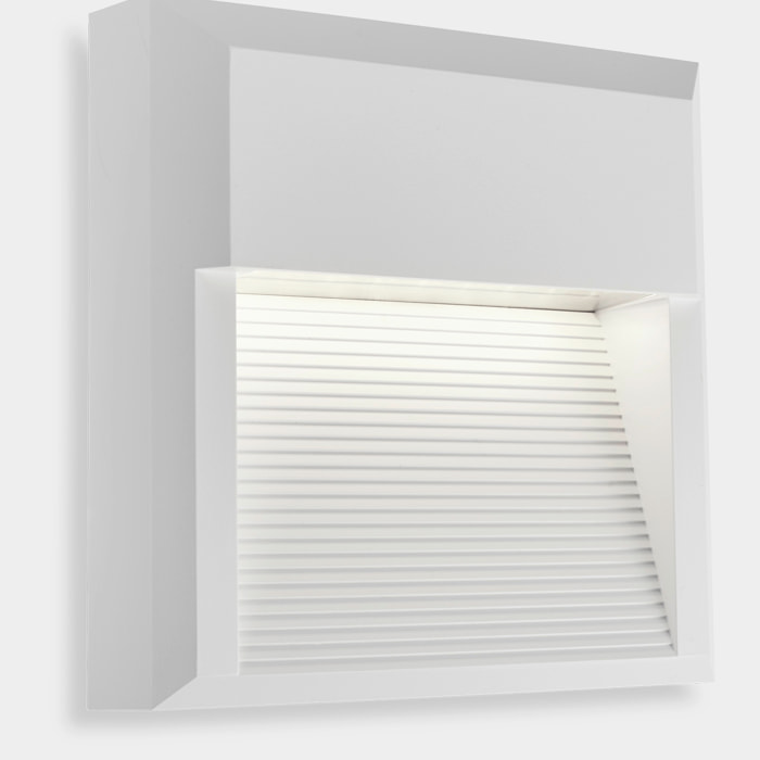 LEDS C4 Aplique Exterior IP66 Kossel Indirect Square 200MM LED 7W Blanco Neutro 4000K