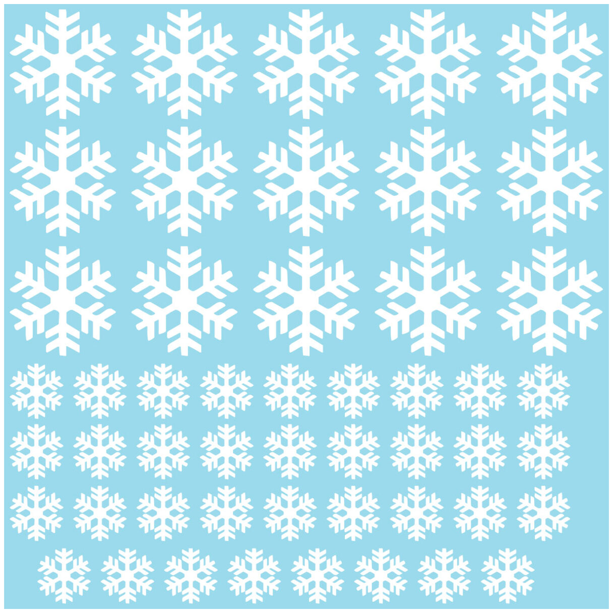 50 Stickers électrostatiques flocons - Autocollants adhésifs fenêtres noël - décoration fêtes