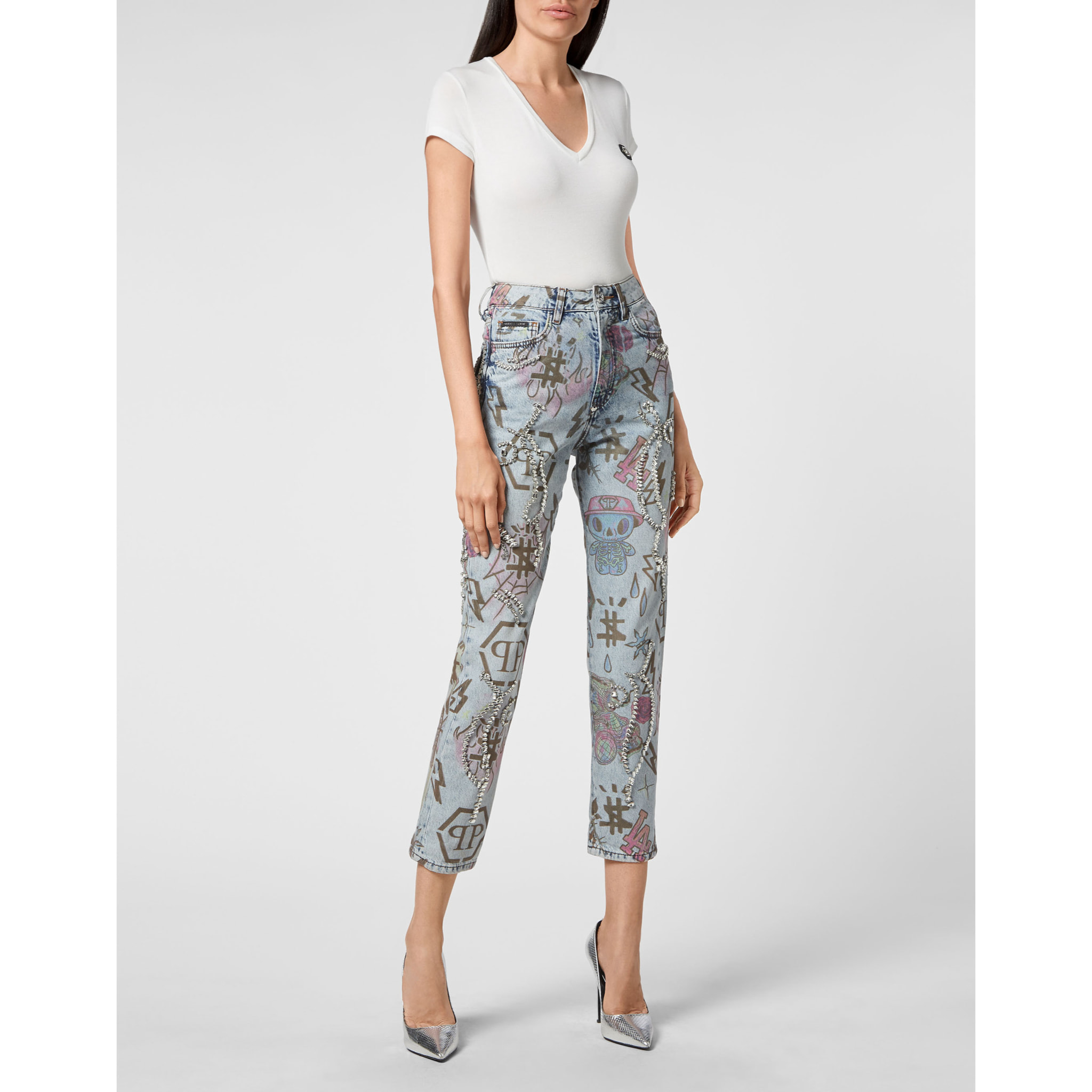 PHILIPP PLEIN Jeans Boyfriend Fit MONOGRAM