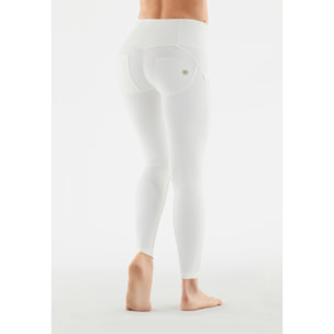 Pantaloni push up WR.UP® skinny vita alta bottoni similpelle