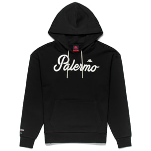 Felpe Robe di Kappa Uomo Nero EROI HOOD PALERMO