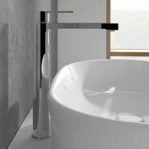 Mitigeur lavabo surélevé Architectura avec vidage Push Open chrome