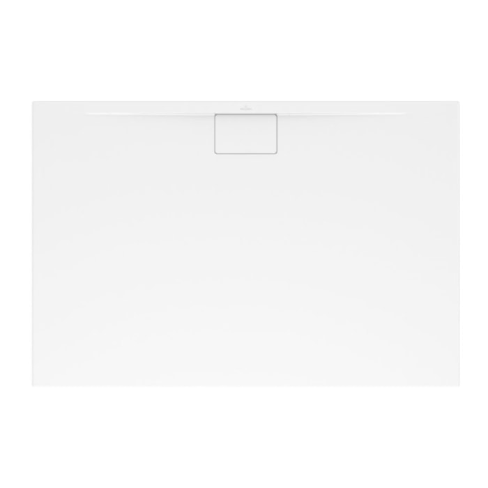 Receveur antidérapant Architectura Metalrim acrylique carré blanc