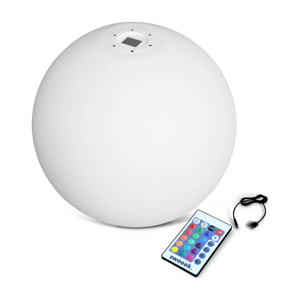 Boule LED 30cm - Sphère décorative lumineuse. 16 couleurs. Ø 30 cm