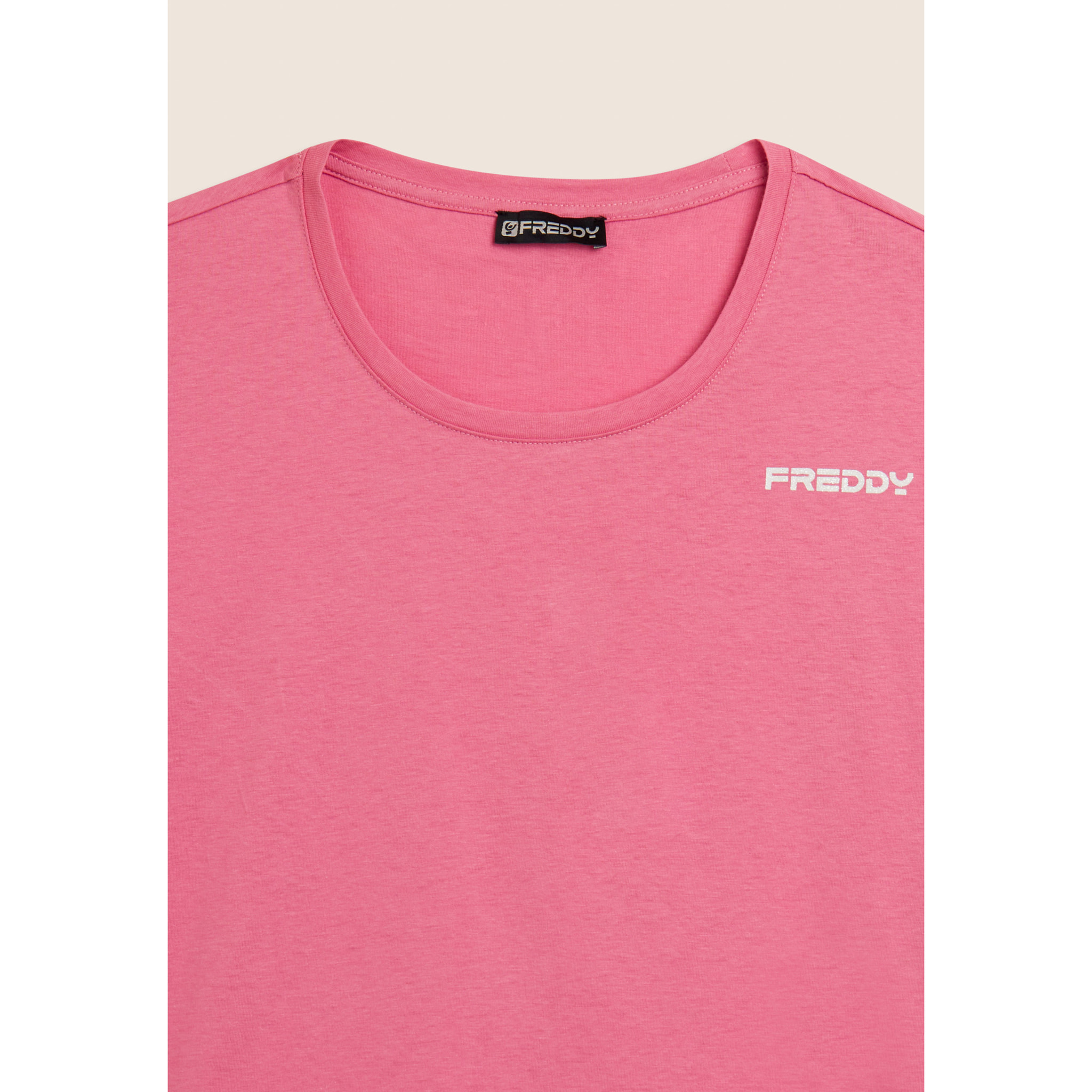 T-shirt Manica Corta Cropped con piccolo Logo FREDDY