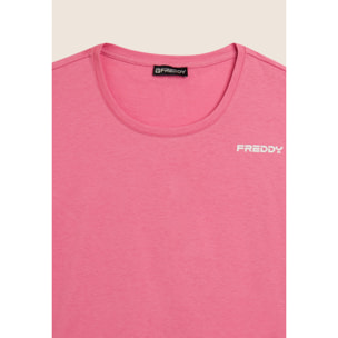 T-shirt Manica Corta Cropped con piccolo Logo FREDDY