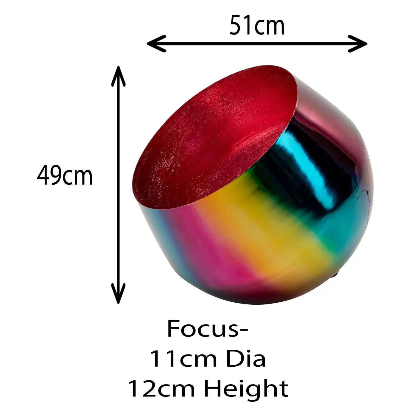 Lampe Rainbow 51cm rose Kare Design