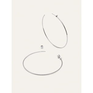 Pendientes Aro Ankara Heart XL Acero