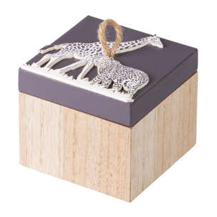 Caja Mdf Animales 10x10x9 Cm