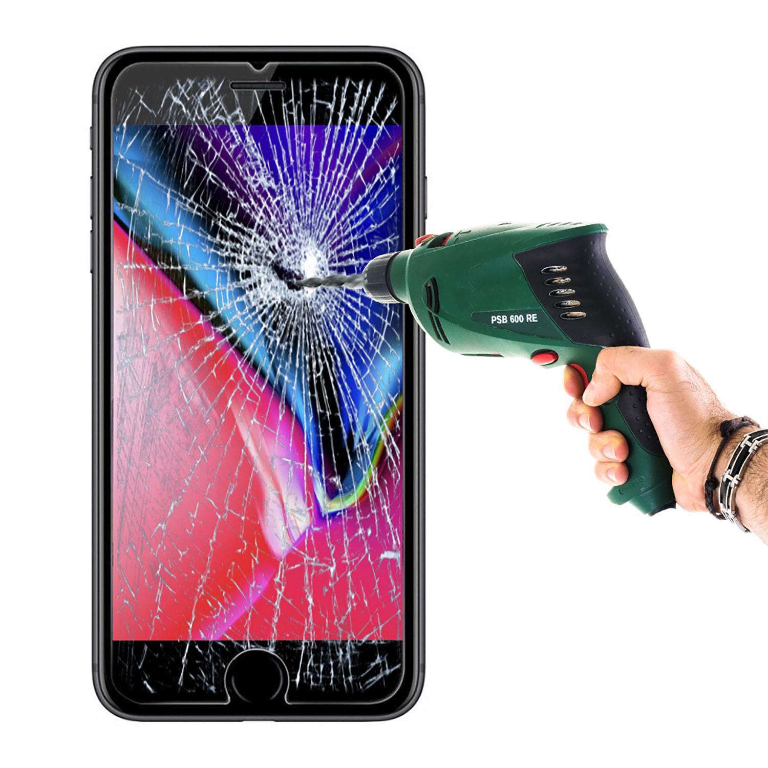 DAM PROTEZIONE IN VETRO TEMPERATO 2.5D IP7/IP8 714 Cm. Colore trasparente