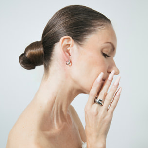 Anillo LUX BY LUX acabado rodio